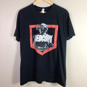 RC1 Redcon1 Workout Protein T Shirt Black Red White XL